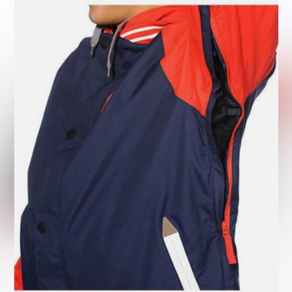 Burton Haze Red 10K Varsity Snowboard Ski Jacket Ballpoint Burner Red & Blue XL - Picture 4 of 12